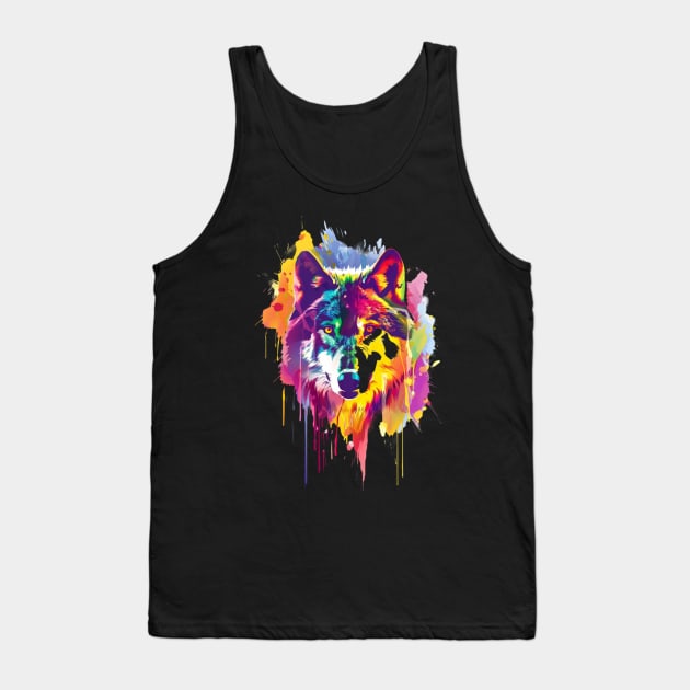 Wolf Pack Hierarchy Tank Top by Merle Huisman